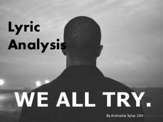 Lyric analysis of We All Try By Frank Ocean