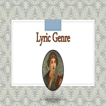 Lyric genre