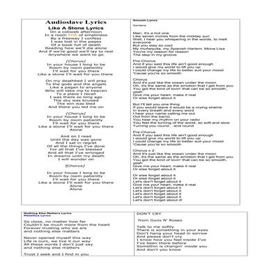 Lyrics