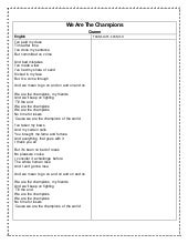 We are the champions lyrics