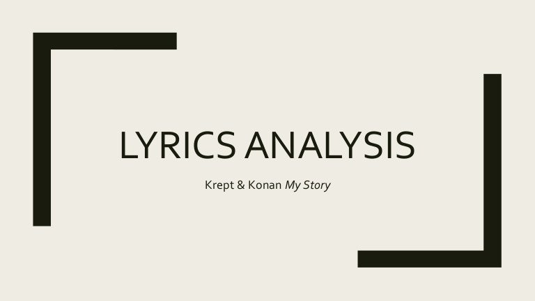 Lyrics Analysis lyrics analysis