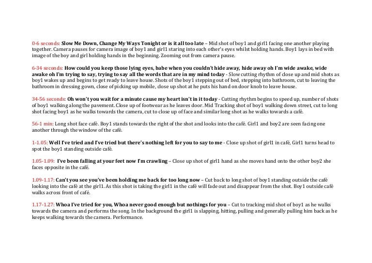 Lyrics And Images For Music Vide2