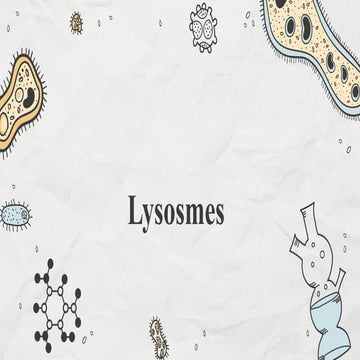 CELL AND MOLECULAR BIOLOGY : Lysosomes And Peroxisomes