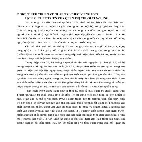 Ly thuyet supply chain