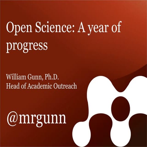 Open Science Summit 2012: A Year of Progress