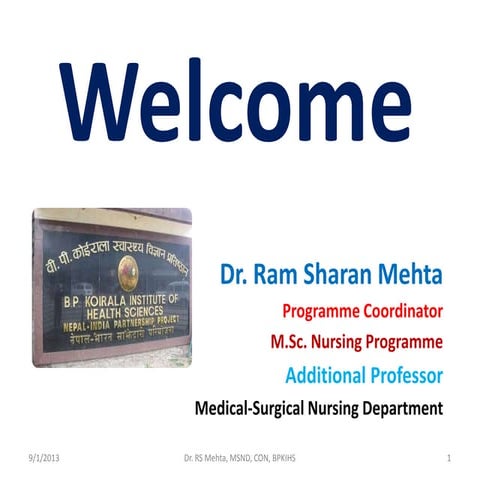 M.sc. nursing orientation rs mehta