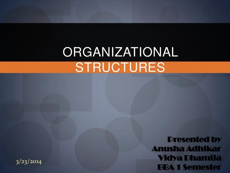organizational structures