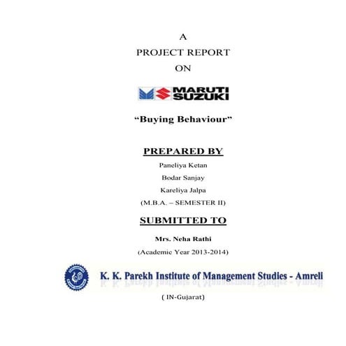 Customer buying behaviour