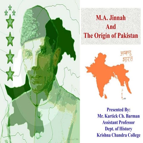 M.a.jinnah and the origin of pakistan | PPTX