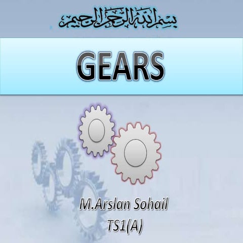 Gears & its types.