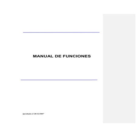 Manual de función | PDF