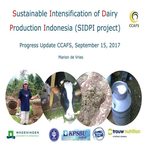 Sustainable Intensification of Dairy Production Indonesia 