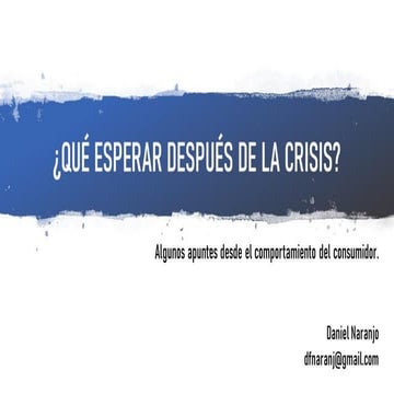 Macro tendencias del consumidor post COVID