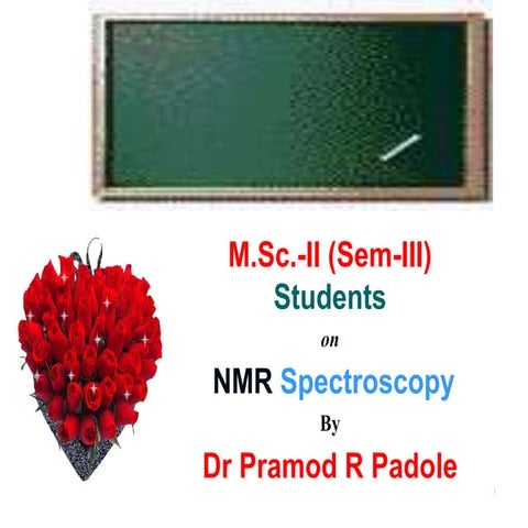 M.Sc.Part-II Sem- III (Unit - IV)  Nuclear Magnetic Resonance Spectroscopy