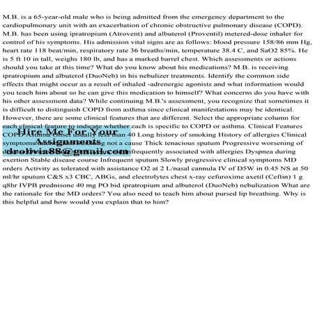 M.B. is a 65-year-old male who is being admitted from the emergency .pdf