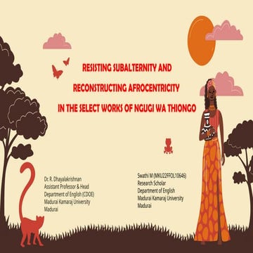 Swathi M & Dhayalakrishnan R Resisting Subalternity.pptx