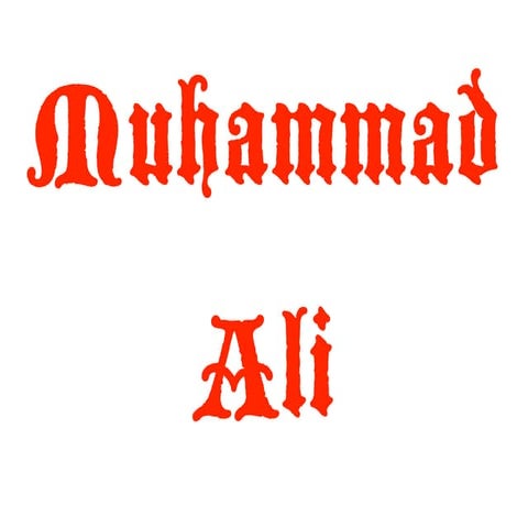 Muhammad Ali Courage Powerpoint | PPTX