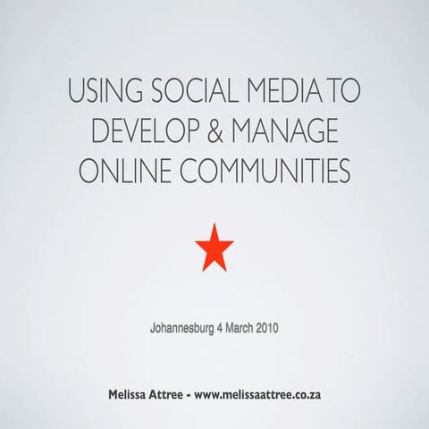 Social Media & Communities