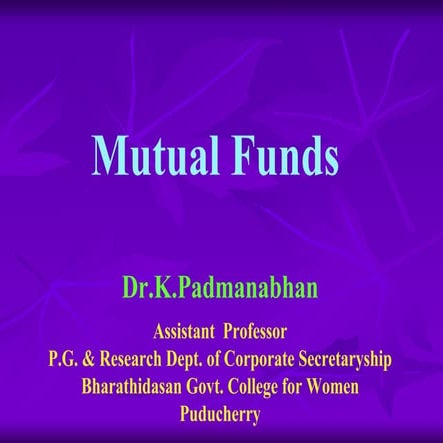 Mutual Funds 