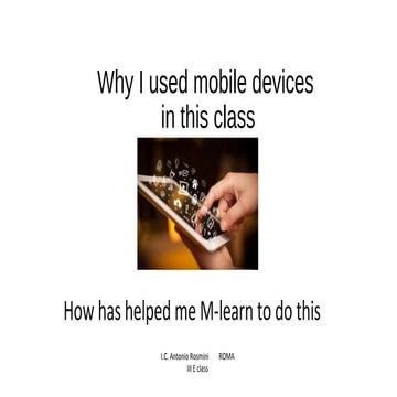 Antonio Rosmini: How M-LEARN helped me