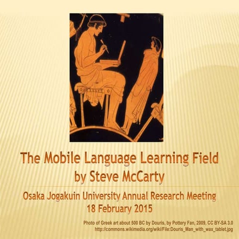 The Mobile Language Learning Field