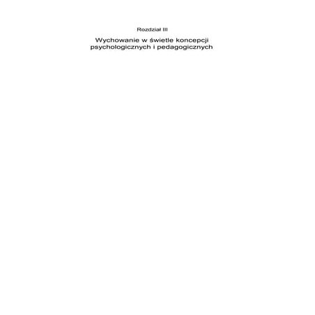 Teoria wychowania w zarysie (3) | PDF