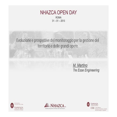 M. Martino - NHAZCA Open Day 