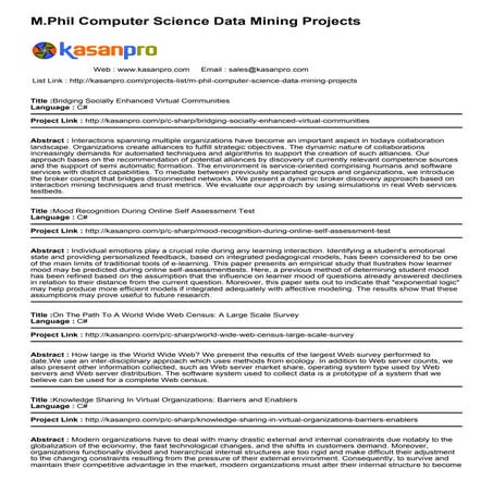 M phil-computer-science-data-mining-projects