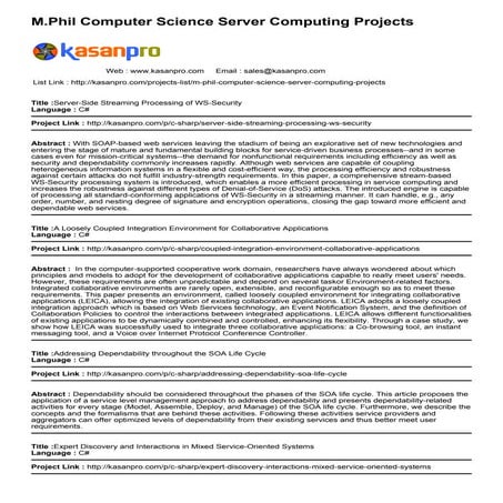 M phil-computer-science-server-computing-projects