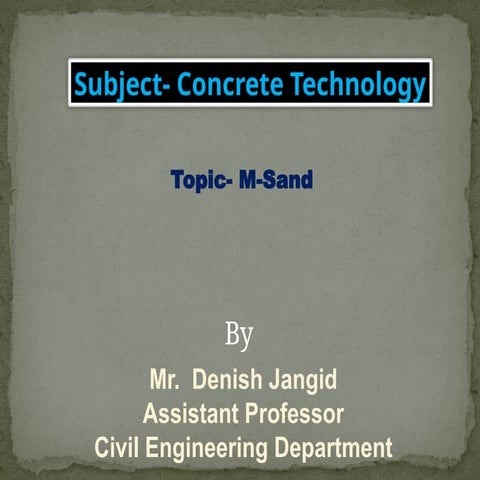 M-Sand final difference between river sand and M sand.pptx
