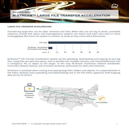 M-Stream® File Transfer Acceleration | Solution Brief