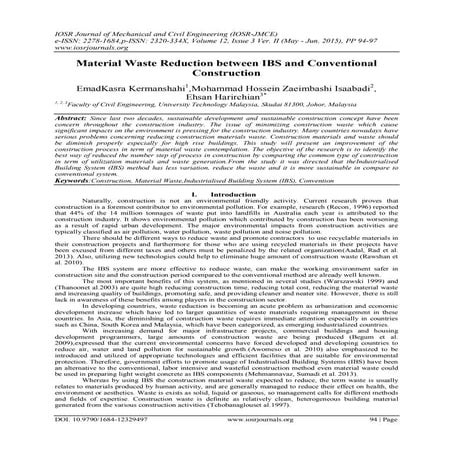 Reusability of Construction & Demolition Waste in Bricks | PDF
