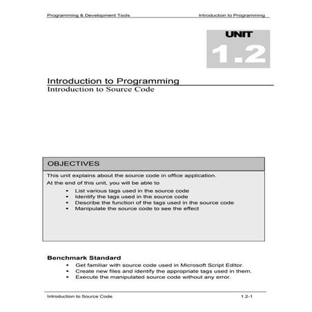 Unit 1.2 | PDF
