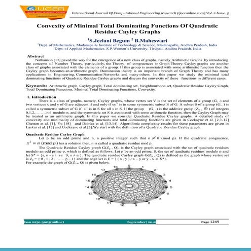 IJCER (www.ijceronline.com) International Journal of computational Engineerin...