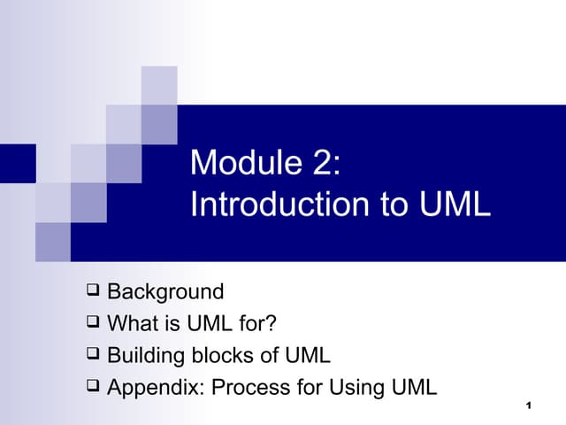 M02 Uml Overview