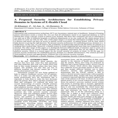 A Proposed Security Architecture for Establishing Privacy Domains in Systems ...