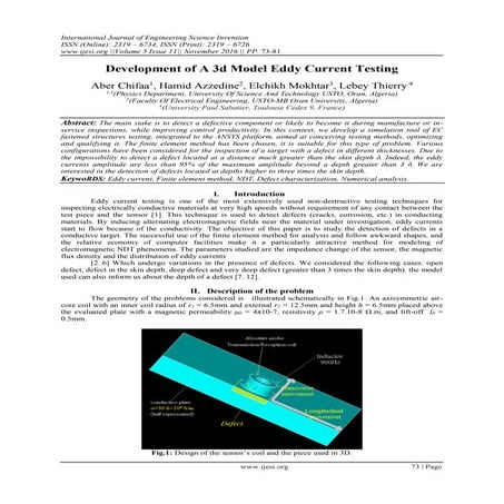 Development of A 3d Model Eddy Current Testing