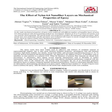 The Effect of Nylon 6.6 Nanofiber Layers on Mechanical Properties of Epoxy