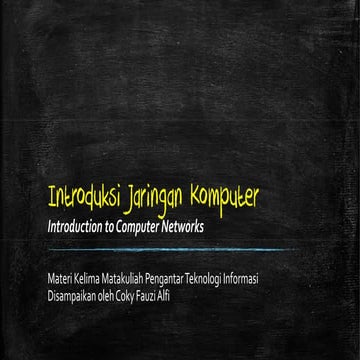 M06 introduksi jaringan komputer