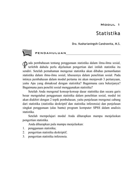 Ukuran pemusatan dan penyebaran