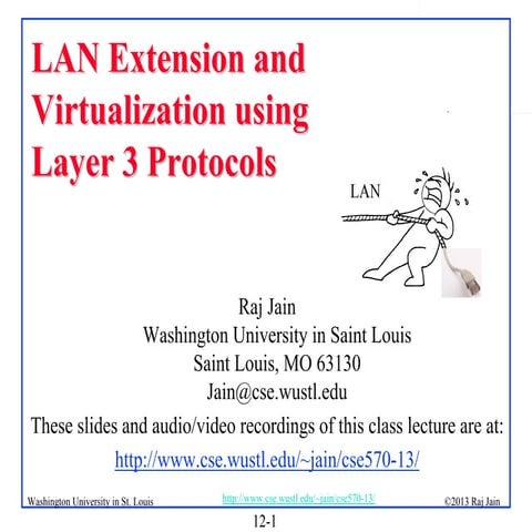 LAN Extension and Network Virtualization for Cloud Computing using Layer 3 Pr...
