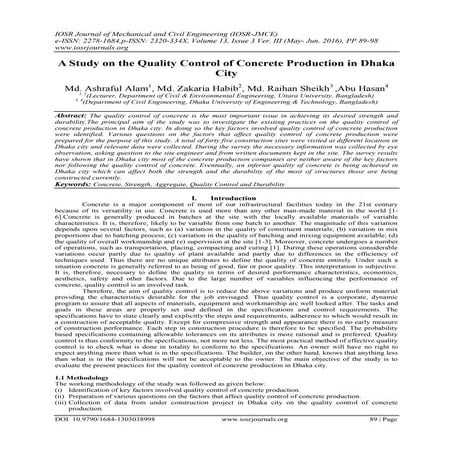 Concrete structure quality control in practice | PPTX