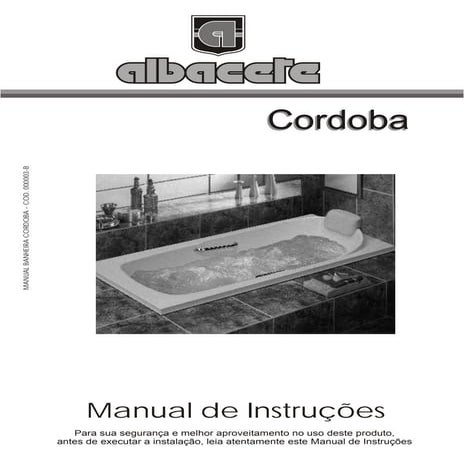 Manual Banheira Córdoba