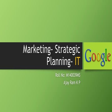 Google Marketing Strategy