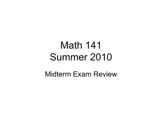 M141 midtermreviewch2ch3su10