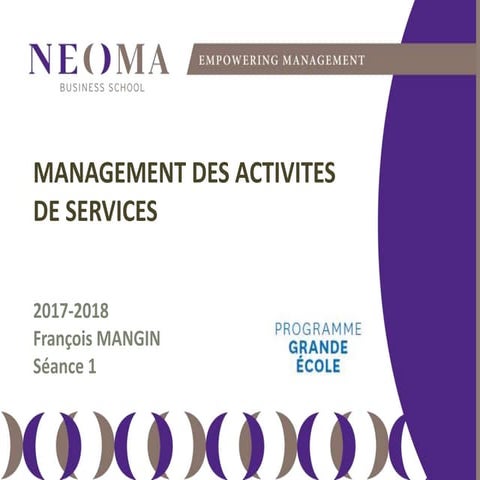 Management des services: spécificités et typologies