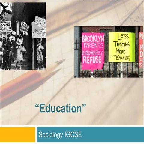 M1_Education Education is the transmission of culture and knowledge ...