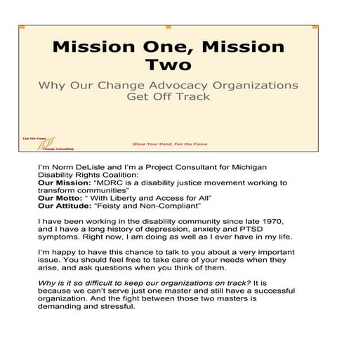 Mission 1, Mission 2 