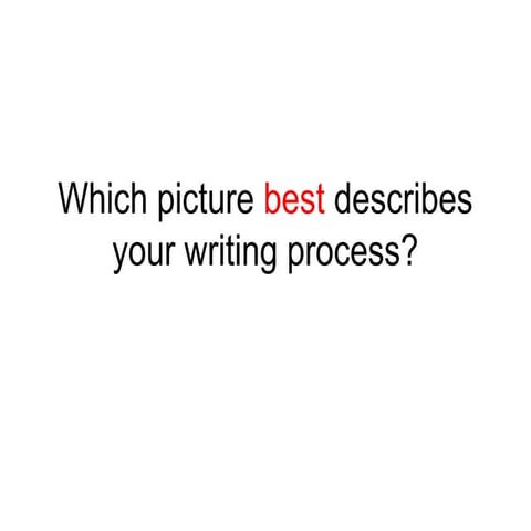 M1 power point which picture is your writing process like