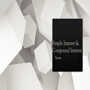 Simple and compound interest (1) | PPTX